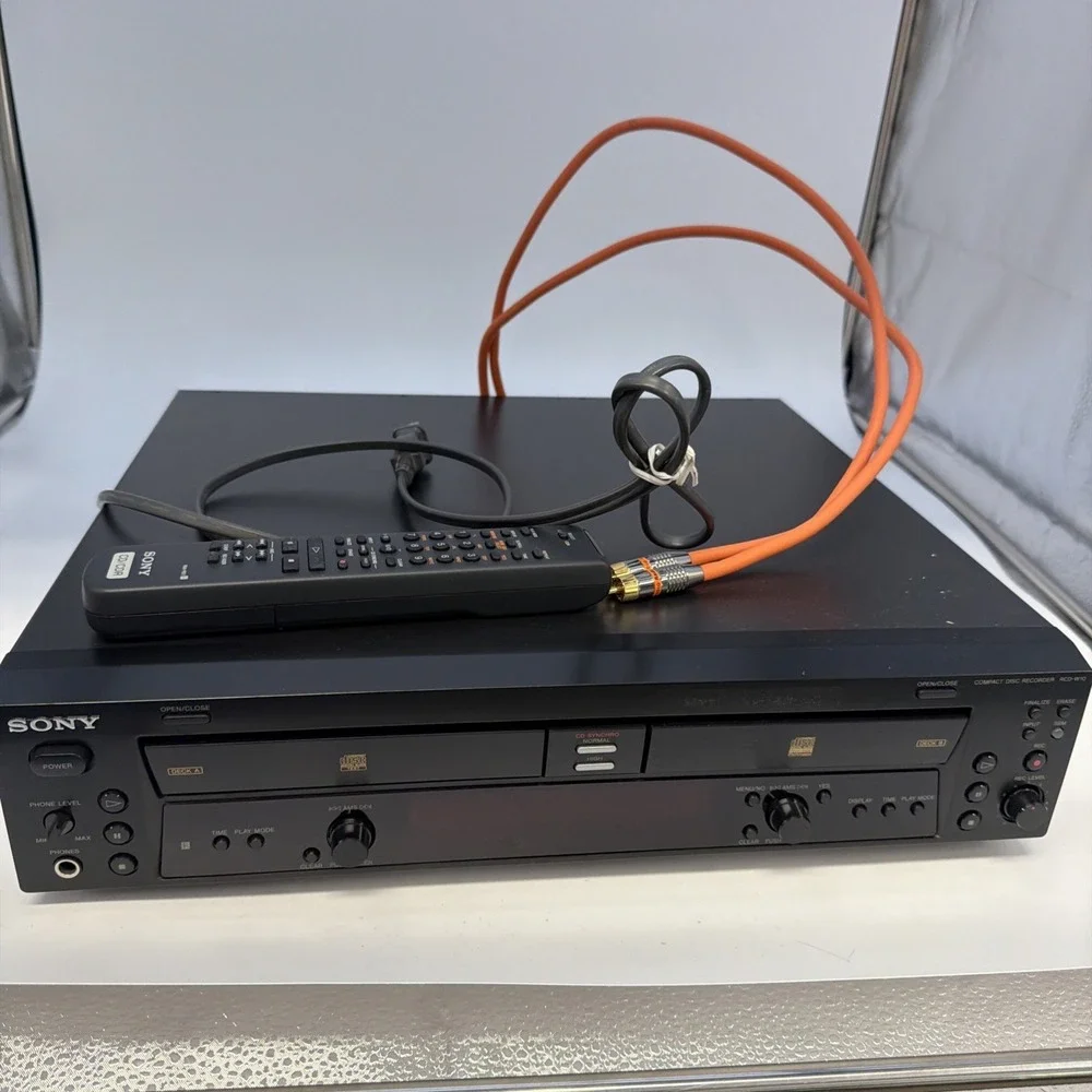 Sony RCD-W10 CD Recording Deck CD Player CD-R - Fully Tested!